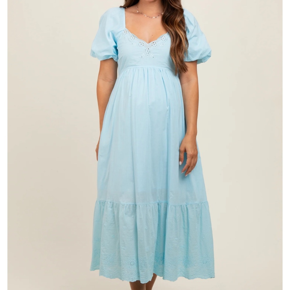 Pink Blush Maternity Dress (post bump friendly)